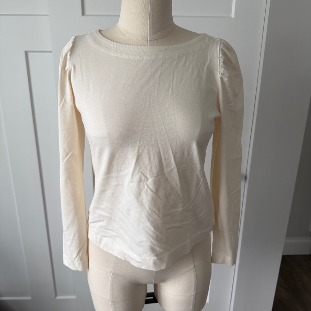 Loft Cream Long Sleeve Women's Top - S